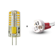 Load image into Gallery viewer, RAYHOO 10pcs G4 LED Light Bulbs 3W Warm Light + 10pcs G4 Light Bulb Sockets
