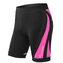 Load image into Gallery viewer, Sportneer Womens Padded Cycling Shorts 4D Padding Bike Bicycle Shorts for Women Black-Pink

