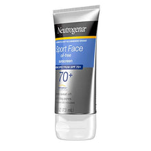 Load image into Gallery viewer, Neutrogena Sport Face Sunscreen, Oil-Free Sunscreen Lotion with Broad Spectrum UVA/UVB SPF 70+ Protection, Sweat-Resistant &amp; Water-Resistant Active Sport Sunscreen, 2.5 fl. oz
