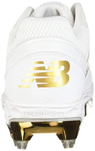 Load image into Gallery viewer, New Balance Women's Fresh Foam Velo V1 TPU Molded Softball Shoe, White/Gold, 7 M US
