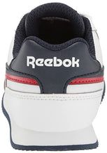Load image into Gallery viewer, Reebok Boy's Classic Jogger 3.0 Sneaker, White/Vector Navy/Vector Red, 1 Little Kid
