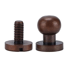 Load image into Gallery viewer, 20Pcs Round Head Rivets, Luggage Hardware Accessories Portable Good Toughness Round Head Stud Screws Nails for DIY Leather Crafts/Shoes/Bag//Clothe(8X7mm)
