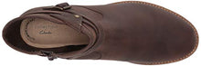 Load image into Gallery viewer, Clarks Women's Camzin Dime Ankle Boot, Dark Brown Leather, 8.5
