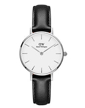 Load image into Gallery viewer, Daniel Wellington Petite Sheffield Silver Watch, 28mm, Leather, for Men and Women
