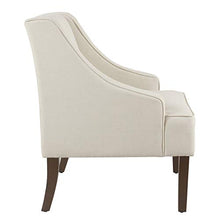 Load image into Gallery viewer, HomePop Swoop Arm Accent Chair, Cream
