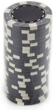 Load image into Gallery viewer, Brybelly Red Striped Dice 11.5-Gram Clay Composite Poker Chips - Pack of 100
