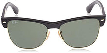 Load image into Gallery viewer, Ray-Ban unisex adult Rb4175 Clubmaster Sunglasses, Black Demishiny &amp; Gold/Green, 57 mm US
