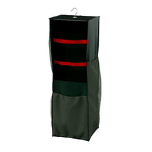 Load image into Gallery viewer, TINY TIM TOTES Paper Organizer-4-Sided Station-Storage Compartments for 30Â” Rolls, Ribbon, Bows, Bags &amp; More Elf Stor Double Sided | Hanging Gift Wrap and Bag Organizer | Space Saving |, Green
