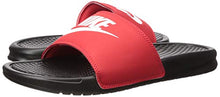 Load image into Gallery viewer, Nike Men's Benassi Just Do It Slide Sandal, Black/White-University Red, 11 Regular US
