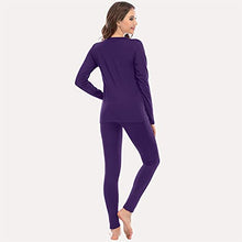 Load image into Gallery viewer, MEETWEE Thermal Underwear for Women, Winter Warm Base Layer Top &amp; Bottom Set Long Johns with Fleece Lined Cold Weather Skiing
