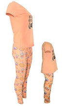 Load image into Gallery viewer, Unique Baby Girls Matching Mommy and Me Lattes Pant Set (14-16, Pumpkin Spice)
