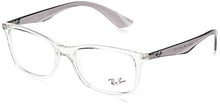 Load image into Gallery viewer, Ray-Ban unisex adult Rx7047 Prescription Eyeglass Frames, Transparent/Demo Lens, 54 mm US
