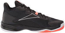 Load image into Gallery viewer, Reebok Men's More Buckets Sneaker, Black/White/Orange Flare, 9.5
