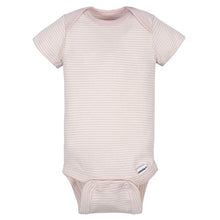 Load image into Gallery viewer, Gerber Baby 4-Pack Short Sleeve Onesies Bodysuits - Bunny Pink/Gray
