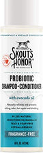 Load image into Gallery viewer, Skout’s Honor: Probiotic Pet Shampoo &amp; Conditioner - 2-in-1 With Avocado Oil - Cleans and Conditions Fur, Supports Pet’s Natural Defenses, PH-Balanced, Sulfate Free
