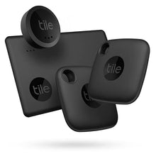 Load image into Gallery viewer, Tile Mate Essentials (2022) 4-Pack (2 Mate, 1 Slim, 1 Sticker)- Bluetooth Trackers &amp; Item Locators for Keys, Wallets, Remotes &amp; More; Easily Find All Your Things
