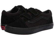 Load image into Gallery viewer, Vans Old Skool V Junior/Big Kids Shoes Sneakers Boys/Girls (Black/Black, 5.5, Numeric_5_Point_5)
