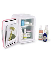 Load image into Gallery viewer, Cooluli Skincare Mini Fridge for Bedroom - Car, Office Desk &amp; Dorm Room - Portable 4L/6 Can Electric Plug In Cooler &amp; Warmer for Food, Drinks, Beauty &amp; Makeup - 12v AC/DC &amp; Exclusive USB Option, Pink
