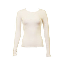 Load image into Gallery viewer, KIKI RIKI Wide Neck Long Sleeve Cotton Shell Style 14653 Ivory M
