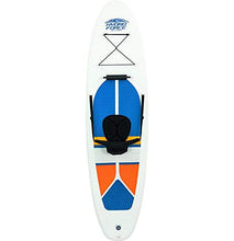 Load image into Gallery viewer, Hydro-Force White Cap Inflatable Stand Up Paddle Board, 10' x 32" x 4" | Inflatable SUP for Adults &amp; Kids | Converts into Kayak | Complete Kit Includes Kayak Seat, Oar, Pump, Travel Bag, Ankle Leash
