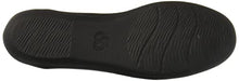 Load image into Gallery viewer, Clarks Women's Ayla Low Ballet Flat, Black Synthetic Nubuck, 7.5 M US
