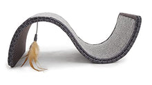 Load image into Gallery viewer, SmartyKat Scratch Scroll with Feather Toy, Multi-Surface Sisal &amp; Carpet Cat Scratcher, Interactive Scratching Outlet &amp; Lounger
