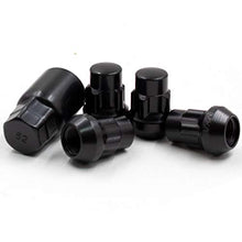 Load image into Gallery viewer, Wheel Accessories Parts Wheel Locks Set Locking Lug Nut M12x1.50 Thread Bulge Acorn Black Finish
