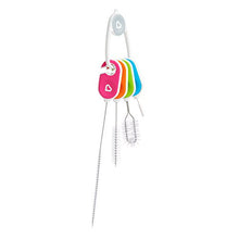 Load image into Gallery viewer, Munchkin Bottle and Cup Cleaning Brush 4 Piece Set with Key Ring

