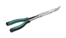 Load image into Gallery viewer, SATA Straight Body Double x-Pliers, with Green Handles &amp; A Long-Nose Design for Access in Tight Spaces - ST70711, 45° Tip
