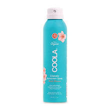 Load image into Gallery viewer, COOLA Organic Classic Sunscreen Body Spray, Broad Spectrum SPF 70, Reef-Safe, Peach Blossom, 6 Fl Oz
