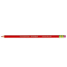 Load image into Gallery viewer, Ticonderoga Erasable Checking Pencils, Eraser Tipped, Pre-Sharpened, Red, 4 Pack (2 pencils per Pack) (13901)
