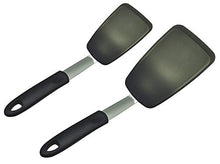 Load image into Gallery viewer, Unicook 2 Pack Flexible Silicone Spatula, Turner, 600F Heat Resistant, Ideal for Flipping Eggs, Burgers, Crepes and More, Black
