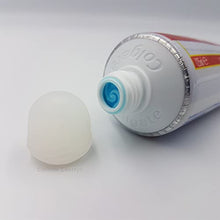 Load image into Gallery viewer, Chrome Cherry SqueezMe: 3-Pack Self-Closing Toothpaste Caps for Bathroom Hygiene for Kids and Adults
