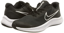Load image into Gallery viewer, Nike Unisex-Child Star Runner 3 Pre School Running Shoe (Black/White, Numeric_3)
