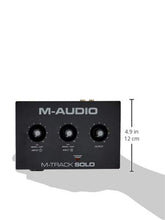 Load image into Gallery viewer, M-Audio M-Track Solo – USB Audio Interface for Recording, Streaming and Podcasting with XLR, Line and DI Inputs, Plus a Software Suite Included
