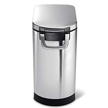 Load image into Gallery viewer, simplehuman 30 Liter, 32 lb / 14.5 kg Large Pet Food Storage Container, Brushed Stainless Steel for Dog Food, Cat Food, and Bird Feed
