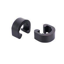Load image into Gallery viewer, Luckycivia 30 PCS Black Bicycle C-Clips Clamps, Road Bicycle Mountain Bike C Clips Housing Hose Guide Clamps, for Brake Derailleur Shift Cables
