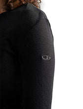 Load image into Gallery viewer, Icebreaker 175 Everyday L/S Crewe Baselayer Top Black Womens Sz S
