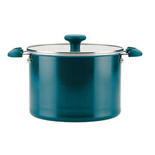 Load image into Gallery viewer, Rachael Ray 8-Piece Aluminum Cookware Set, Teal Shimmer
