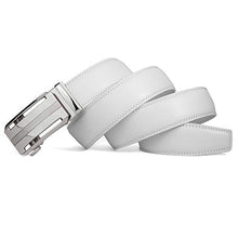 Load image into Gallery viewer, CLUBBELTS - Men's Genuine Leather Ratchet Adjustable Belt with Automatic Buckle, 1.4" Wide, for Men’s Dress Casual Belt
