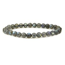 Load image into Gallery viewer, Natural AA Grade Labradorite Gemstone 6mm Round Beads Stretch Bracelet 7" Unisex
