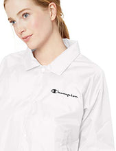 Load image into Gallery viewer, Champion Women's Heritage Woven Coaches Jacket, White, Small
