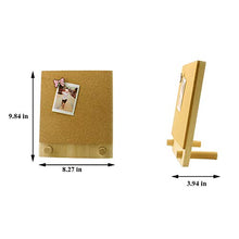 Load image into Gallery viewer, Trycooling Bulletin Board/Cork Board on The Desktop-Small Mini Hanging Tack Message Memo Picture Board for Home Office School
