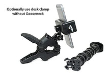 Load image into Gallery viewer, Golf Gadgets - Swing Recording System | Large Device Holder (PHABLET) with Jaws Clamp &amp; Gooseneck Mount. Compatible Large Devices Like iPhone 6/7 Plus, Samsung Galaxy Note, etc.
