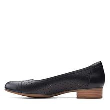 Load image into Gallery viewer, Clarks womens Juliet Cedar Ballet Flat, Black Leather, 8 US
