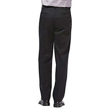 Load image into Gallery viewer, Haggar Men's Premium No Iron Classic Fit Expandable Waist Pleat Front Pant, Black, 38x30
