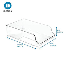 Load image into Gallery viewer, iDesign Plastic Refrigerator and Freezer Storage Organizer Bin Water Bottle and Drink Holder for Kitchen, Basement, Garage Fridge, BPA-Free, Clear
