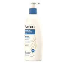 Load image into Gallery viewer, Aveeno Skin Relief Fragrance-Free Moisturizing Lotion for Sensitive Skin, with Natural Shea Butter &amp; Triple Oat Complex, Unscented Therapeutic Body Lotion for Itchy, Extra-Dry Skin, 18 fl. oz
