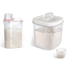 Load image into Gallery viewer, Rice Container 5 Lbs + Airtight Food Storage Container 10Lbs
