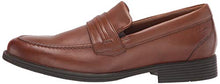Load image into Gallery viewer, Clarks Men's Whiddon Loafer, Dark Tan Leather, 10.5
